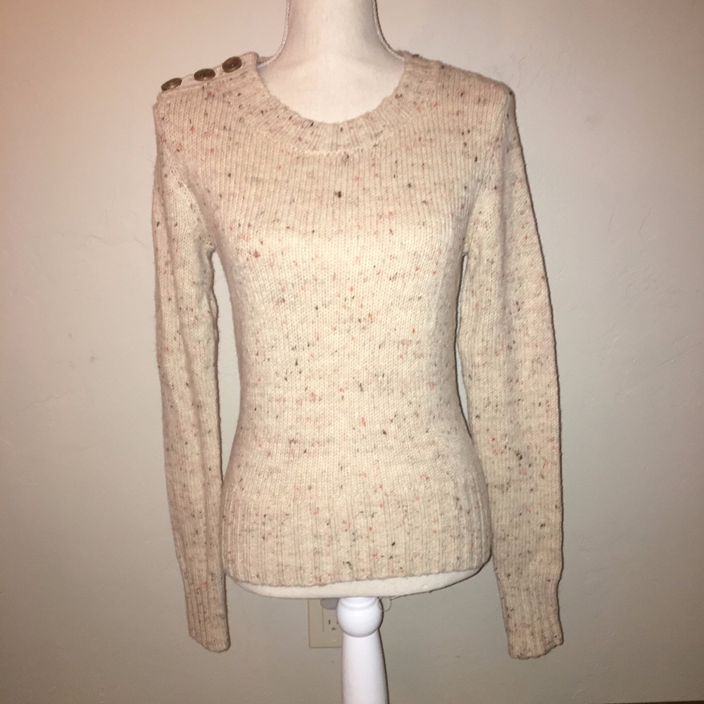 Anthro Charlie & Robin Button Berm Sweater Size XS